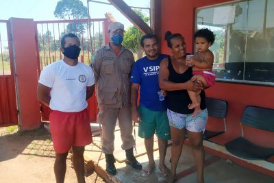 notícia: Militares dos Bombeiros salvam criança vítima de engasgamento em Tucuruí