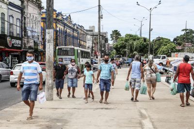notícia: Quase 40% da população paraense se manteve em casa na terça-feira (21)