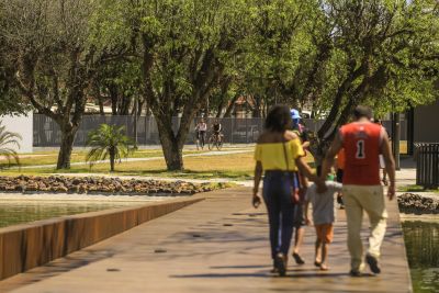 notícia: Parque Urbano Belém Porto Futuro começa a receber público e se torna opção de lazer para paraenses e turistas