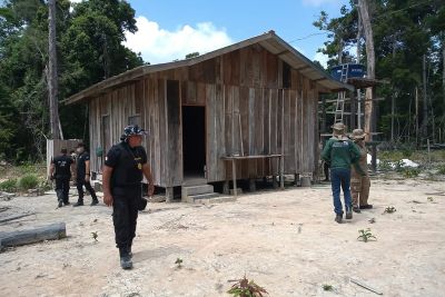 notícia: Força Estadual de Combate ao Desmatamento fecha serraria ilegal em Santarém