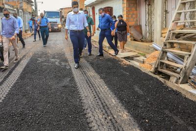notícia: Governo acompanha obras do Programa Asfalto Por Todo o Pará em Belém e Icoaraci
