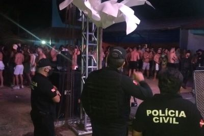 notícia: Polícia Civil registra duas prisões por alcoolemia e encerra festa em Salinas 