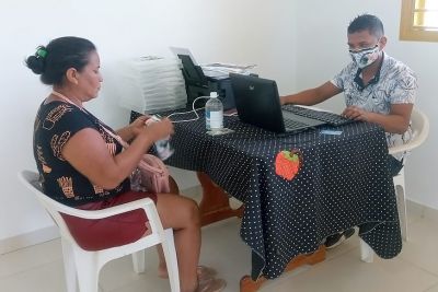 notícia: Marajó: Emater cadastra famílias quilombolas de Gurupá no Programa 'Fomento Rural'