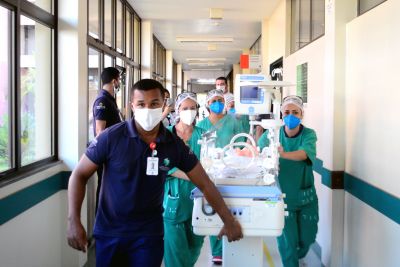 notícia: Hospital Regional do Baixo Amazonas simula incêndio e saída de emergência
