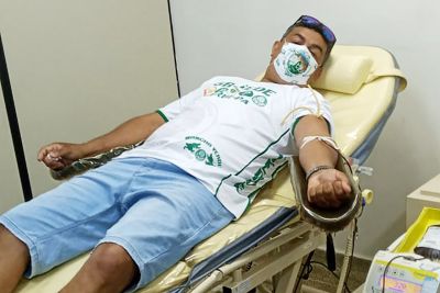 notícia: Hemopa Tucuruí recebe reforço no estoque de sangue da Torcida Palmeirense 