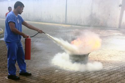 notícia: Simulação de incêndio no Hospital Regional do Sudeste do Pará coloca brigadistas à prova