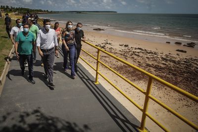 notícia: Orla de Salvaterra, na ilha do Marajó, ganha muro de contenção contra erosão