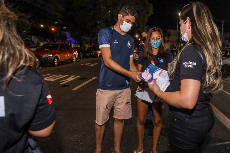 Polícia Civil lança campanha de combate a crime de importunação sexual nos estádios Fotos Marco Santos- Ag Pará <div class='credito_fotos'>Foto: Marco Santos / Ag. Pará   |   <a href='/midias/2021/originais/10077_041c1522-bafc-a814-f68d-67f8635c0055.jpg' download><i class='fa-solid fa-download'></i> Download</a></div>