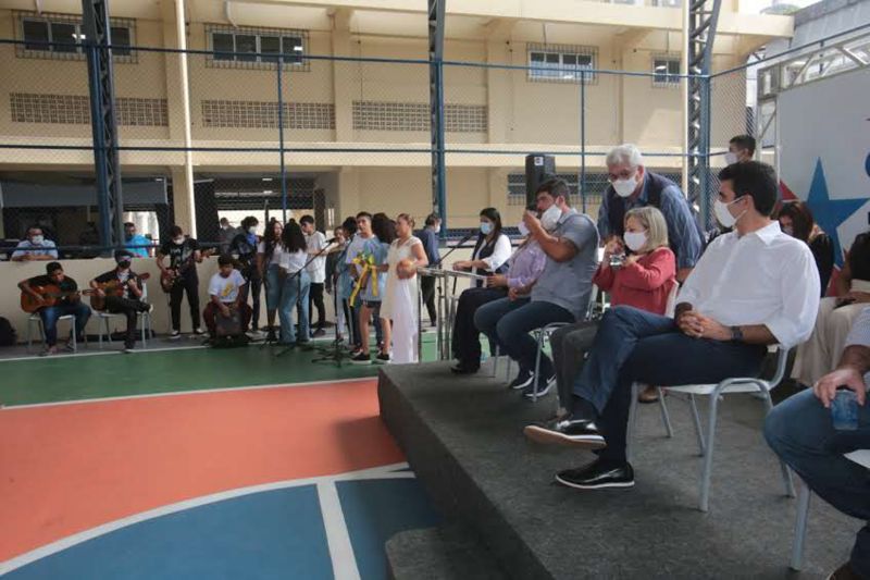 Belém 11 de janeiro de 2021, Governo entrega Escola dom Pedro ll. <div class='credito_fotos'>Foto: Alex Ribeiro / Ag. Pará   |   <a href='/midias/2021/originais/7170_88caea2e-e3ae-cfa8-b35e-734a4a17aa62.jpg' download><i class='fa-solid fa-download'></i> Download</a></div>