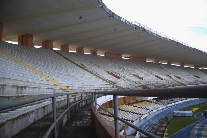 Estádio Olímpico do Pará - Mangueirão 25/02/2021 <div class='credito_fotos'>Foto: Pedro Guerreiro / Ag. Pará   |   <a href='/midias/2021/originais/7356_f27919a1-e9c3-d935-9e4e-197689690301.jpg' download><i class='fa-solid fa-download'></i> Download</a></div>