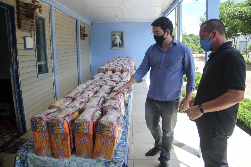 DoaÃ§Ã£o de cestas bÃ¡sicas em diversos abrigos da RMB, e a aÃ§Ã£o provocada na realidade de quem enfrenta situaÃ§Ãµes de vunerabilidade. MissÃ£o BelÃ©m Benevides. <div class='credito_fotos'>Foto: Pedro Guerreiro / Ag. Pará   |   <a href='/midias/2021/originais/7520_9905b4ad-4527-e725-a4f7-fefeb1c2001d.jpg' download><i class='fa-solid fa-download'></i> Download</a></div>