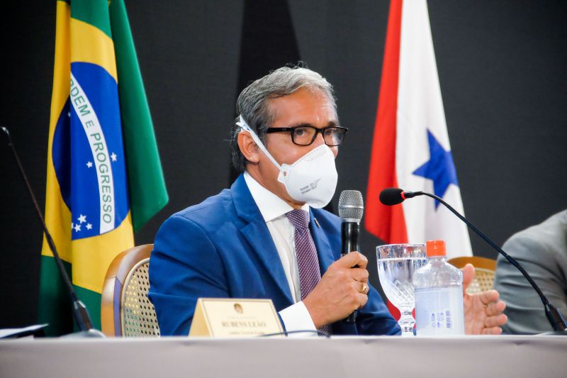 Audiencia publica que alinhou junto com internautas objetivos e metas do programa "Asfalto por todo o Para". Na foto: Rui Cabral <div class='credito_fotos'>Foto: Pedro Guerreiro / Ag. Pará   |   <a href='/midias/2021/originais/8567_a3412d84-85d3-2a9b-b674-2ae78b2d1117.jpg' download><i class='fa-solid fa-download'></i> Download</a></div>