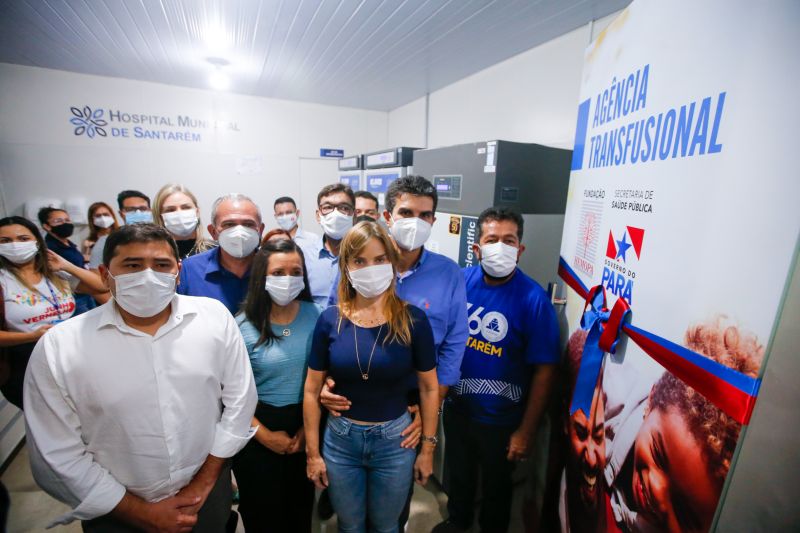 Nesta terÃ§a-feira (22), o Governo do Estado, por meio da FundaÃ§Ã£o Centro de Hematologia e Hemoterapia do ParÃ¡ (Hemopa) inaugurou mais uma AgÃªncia Transfusional (AT). O espaÃ§o funcionarÃ¡ no Hospital Municipal de SantarÃ©m Dr. Alberto Tolentino Soteio, e tambÃ©m vai favorecer a Unidade de Pronto Atendimento (UPA) do municÃ­pio. A mais nova AT da hemorrede estadual realizarÃ¡, mensalmente, uma mÃ©dia de 300 transfusÃµes. <div class='credito_fotos'>Foto: Marco Santos / Ag. Pará   |   <a href='/midias/2021/originais/8742_ff0efb1b-9136-43ee-ebde-82a662476435.jpg' download><i class='fa-solid fa-download'></i> Download</a></div>