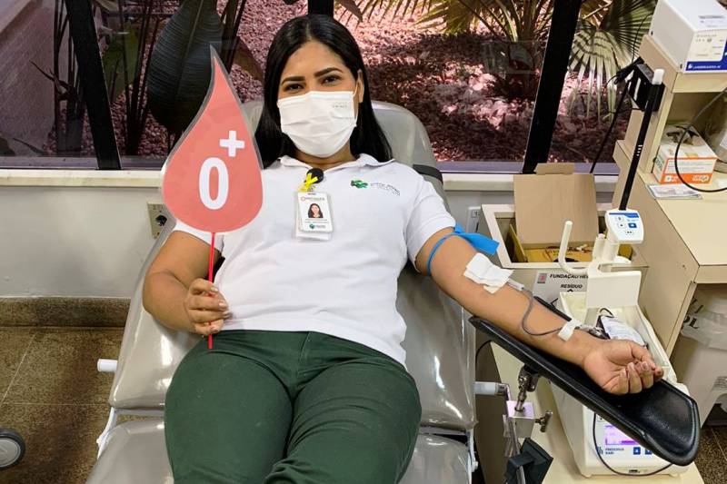 ttttttttttttttttttColaboradores do HRSP doam sangue no Hemopa em Marabá. 