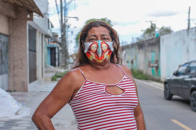 Maria de Jesus Carneiro mora há 43 anos na Terra Firme. Ela conta que a construção da Usina da Paz significa novas oportunidades