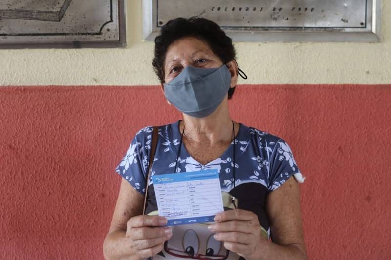 A aposentada Maria Silvia parabenizou a ação do TerPaz.