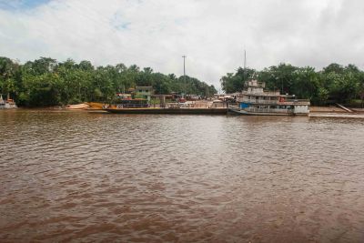 galeria: Balsas que transladam veículos sobre o rio Merúu tem novo local de embarque e desembarque a partir desta sexta-feira, 12