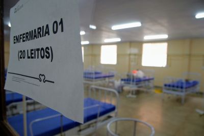 notícia: Hospital de Campanha de Santarém é vistoriado por Bombeiros e Vigilância Sanitária