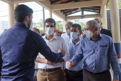 galeria: Governador e Ministro da Saúde visitam hospital de campanha e hospital regional em Santarém