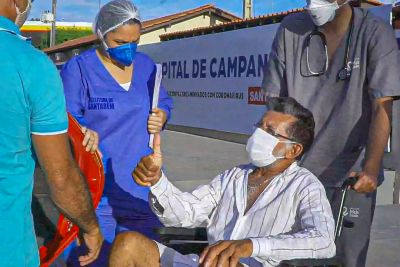 galeria: Hospital de Campanha de Santarém- Alta do primeiro paciente