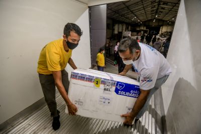 galeria: Pará recebe mais 37.200 doses de vacinas CoronaVac/Sinovac