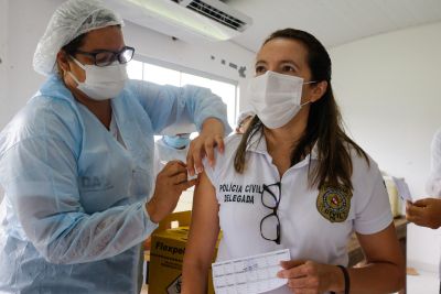 notícia: Vacinação contra covid-19 gera alento em agentes de segurança pública do Estado
