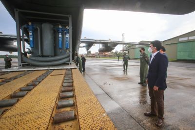 galeria: Usina de oxigênio chega a Belém para abastecer o Hospital de Campanha, no Hangar