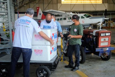 galeria: Distribuição de vacinas por todo o Pará