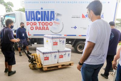 notícia: Pará recebe vacina da Oxford/Astrazeneca e interior terá prioridade na imunização