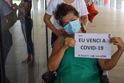 notícia: Pacientes de Covid-19 recebem alta após internação no oeste paraense