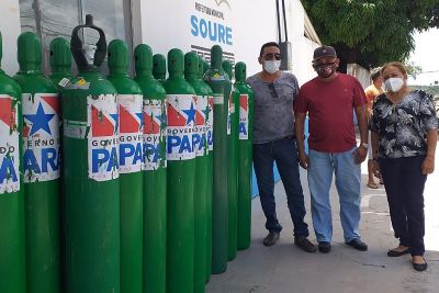 notícia: Municípios do Marajó recebem 140 cilindros de oxigênio do Governo do Pará