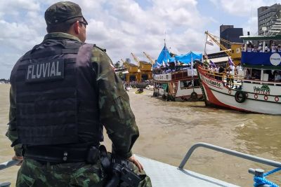 notícia: Sistema de Segurança reforça fiscalização para impedir circulação de embarcações entre Belém e o Marajó