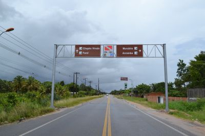 notícia: Detran instala nova sinalização viária em Mosqueiro, Salinópolis e Bragança