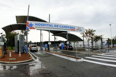 notícia: Hospital de Campanha do Hangar retoma boletim médico por telefone