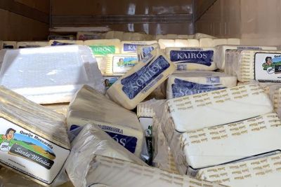 notícia: Sefa apreende 5,5 toneladas de queijo sem nota fiscal, em Belém