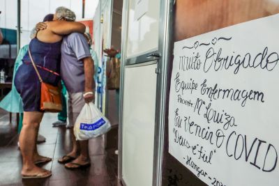 notícia: No um ano do Hospital de Campanha de Belém, pacientes recuperados agradecem por atendimento