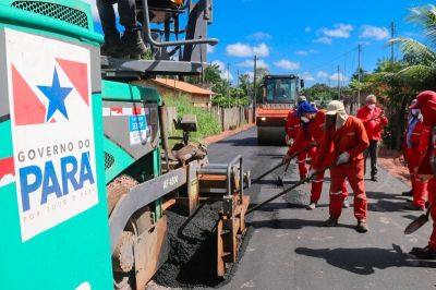 notícia: Governo do Estado garante pavimentação a  mais de 96 municípios do Pará