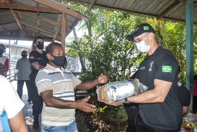 notícia: Projeto 'Segup Solidária' conclui último dia de entrega de cestas básicas