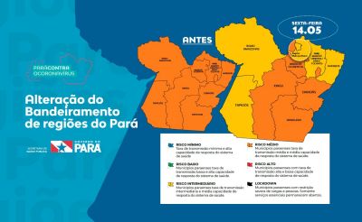 notícia: Governo do Estado atualiza bandeiramento das regiões 