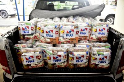 notícia: Defesa Civil entrega cerca de 15 mil cestas de alimentos para o Oeste