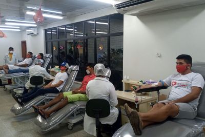 notícia: Moradores de Mojuí dos Campos realizam caravana voluntária para doar sangue 