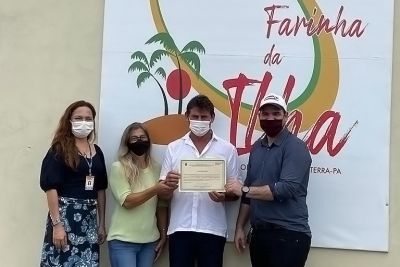 notícia: Inaugurada em Salvaterra a primeira casa de farinha do Marajó com certificação da Adepará 
