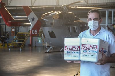 notícia: Grupamento Aéreo transporta doses de vacina para Arquipélago do Marajó