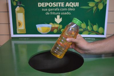 notícia: Hospital Metropolitano, em Ananindeua, instala ponto fixo para coleta de óleo de cozinha usado