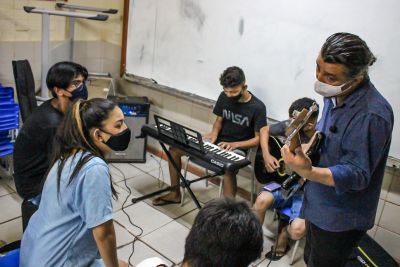 notícia: TerPaz retoma projeto de música para jovens atendidos pelo programa