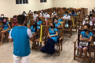 notícia: Hospital Geral de Tailândia festeja dia da infância com gestantes e puérperas e capacita profissionais da assistência