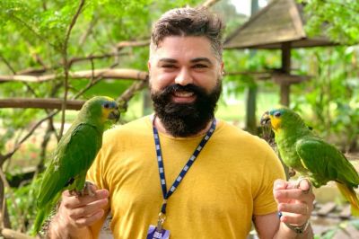 notícia: Parque Zoobotânico Mangal das Garças, em Belém, destaca atuação dos biólogos