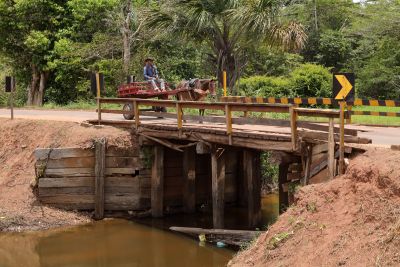 notícia: Estado vai recuperar estradas vicinais, construir pontes e asfaltar 14 km de rodovia em Mãe do Rio