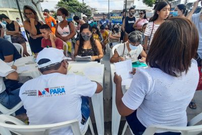 notícia: Sejudh realiza ação de cidadania no bairro do Guamá, em Belém
