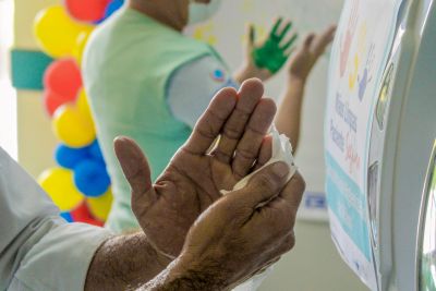 notícia: Campanha incentiva higienização de mãos no Hospital Regional Público do Marajó 